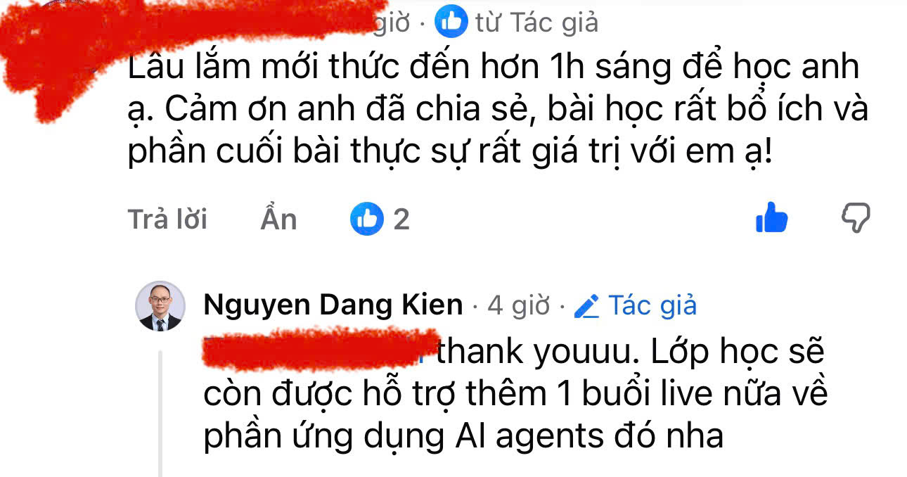 Phản hồi học viên chương trình trước 4