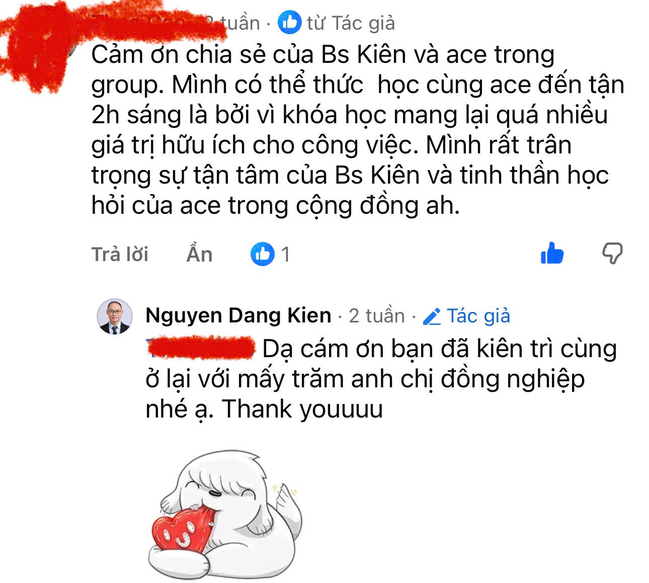 Phản hồi học viên chương trình trước 7